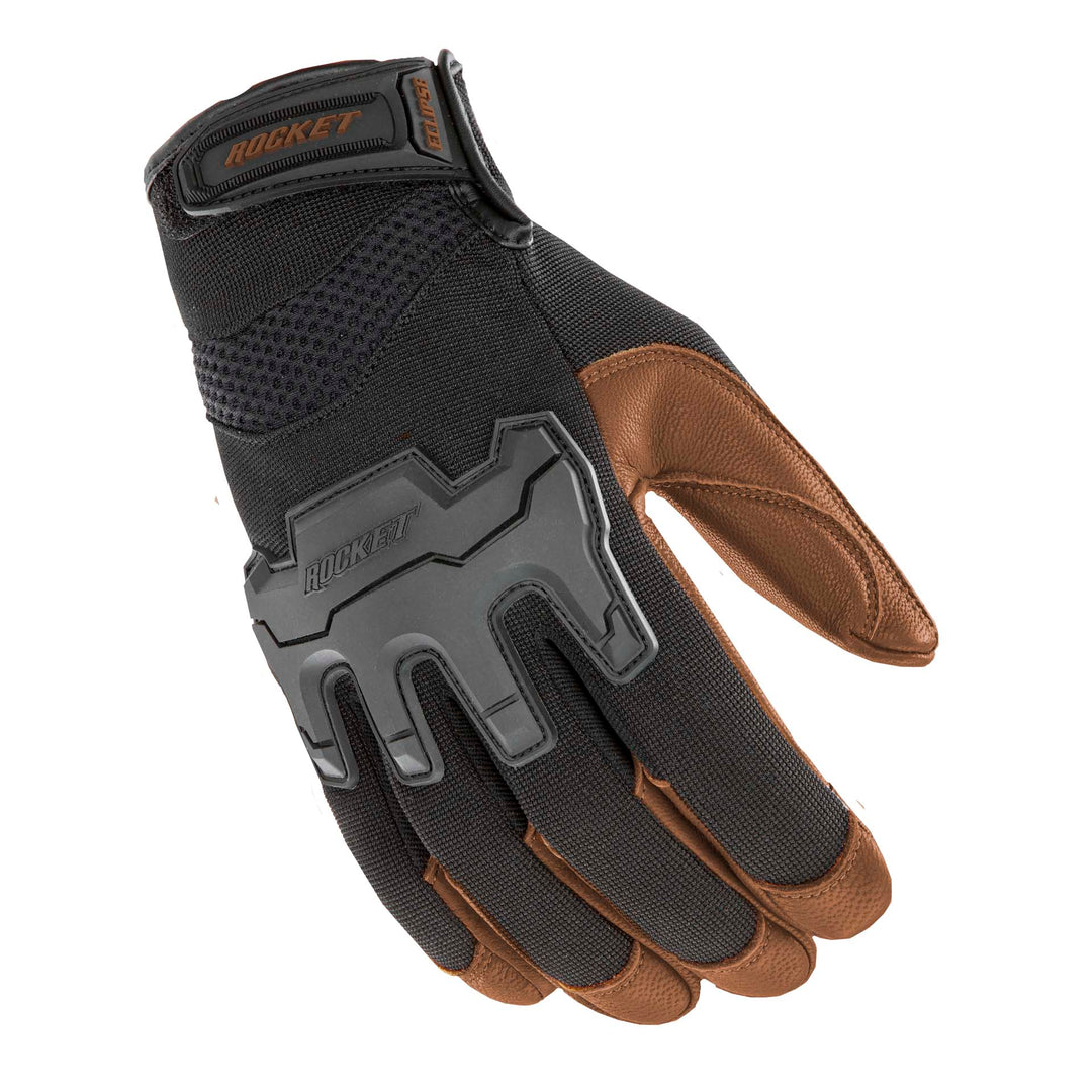 Joe Rocket Eclipse Glove Black/Brown - Back of Hand View