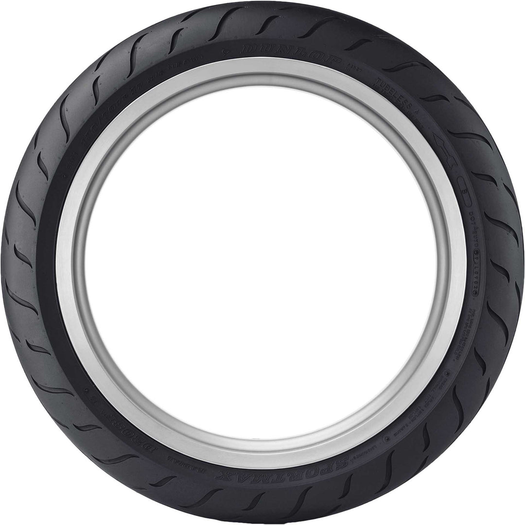 Dunlop D207/208ZR Tire Front - Side View
