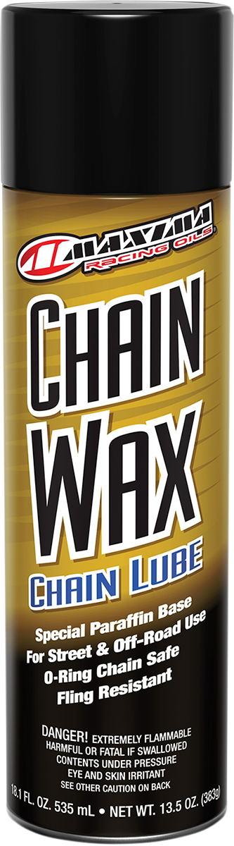 MAXIMA RACING OIL Chain Wax Lube - 13.5oz - Front View of Can