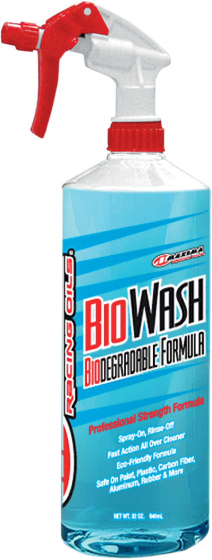 MAXIMA RACING OIL Bio Wash Spray - 1 Liter - Front View of Bottle