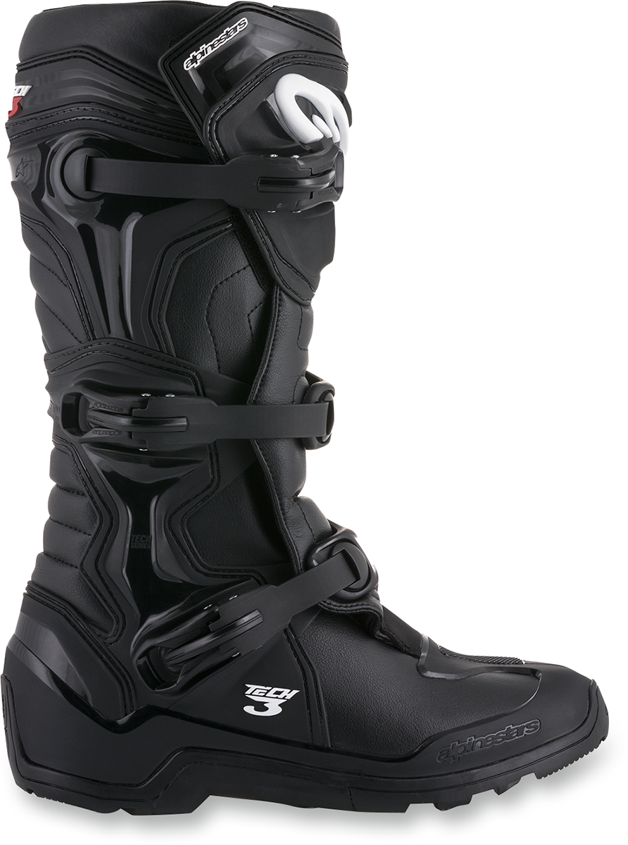 Alpinestars Tech 3 Enduro Boots Black - Outer Side View