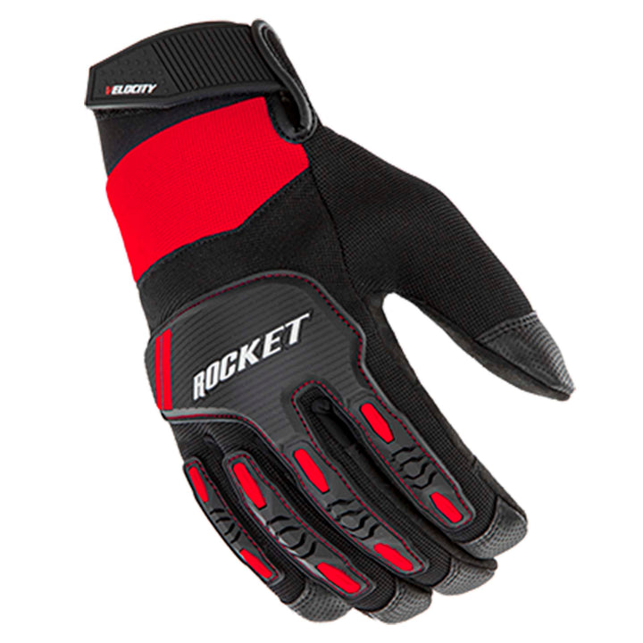 Joe Rocket Velocity 3.0 Glove Red/Black - Back of Hand View
