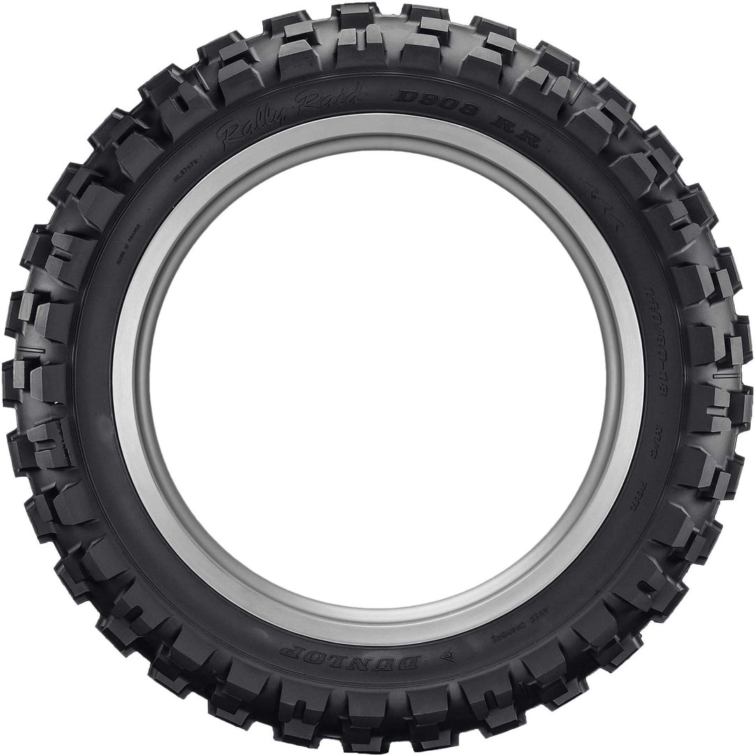Dunlop D908RR Tire Rear - Side View