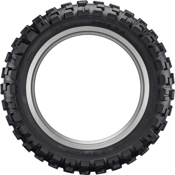 Dunlop D908RR Tire Rear - Side View