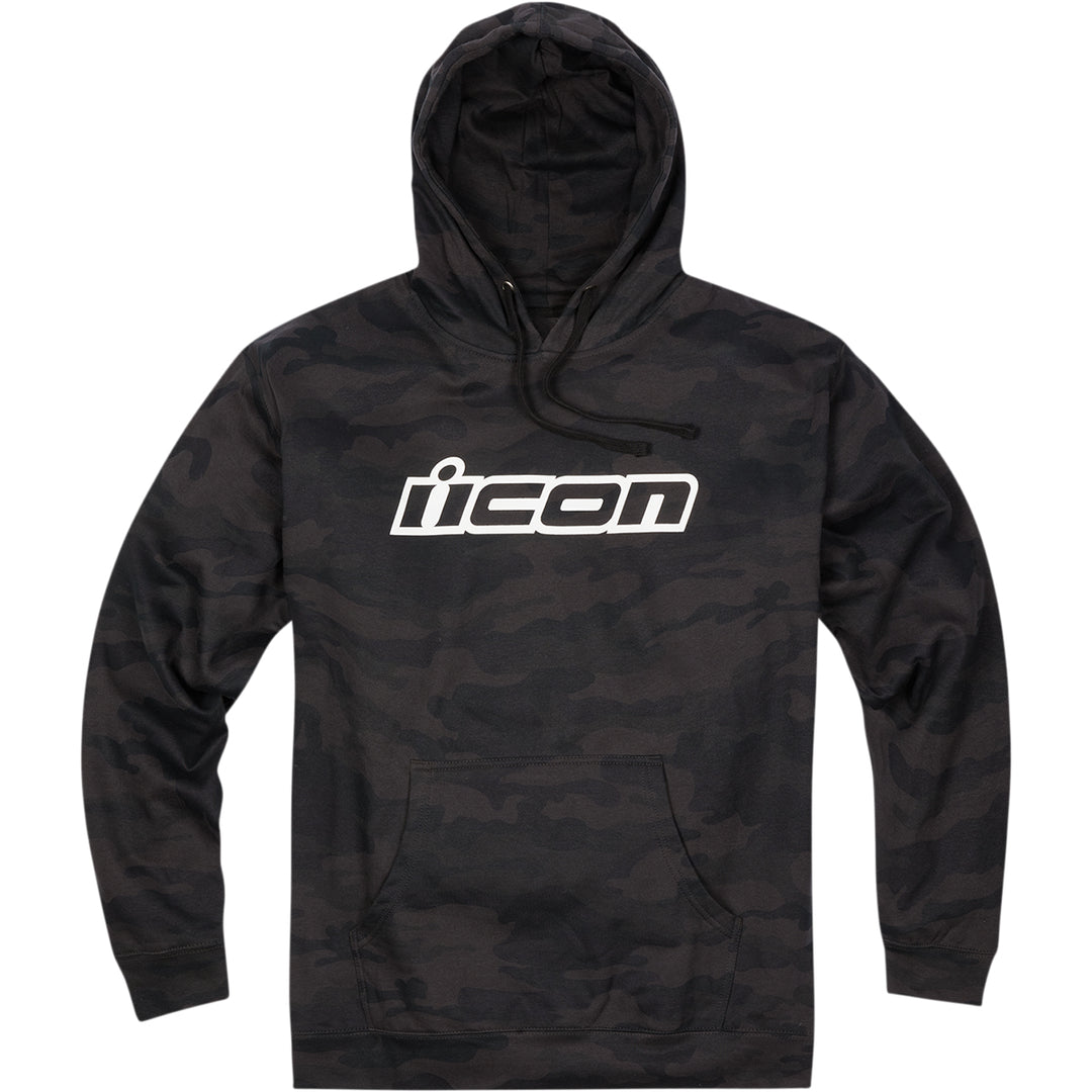 ICON Clasicon™ Hoodie Camo Black - Front View