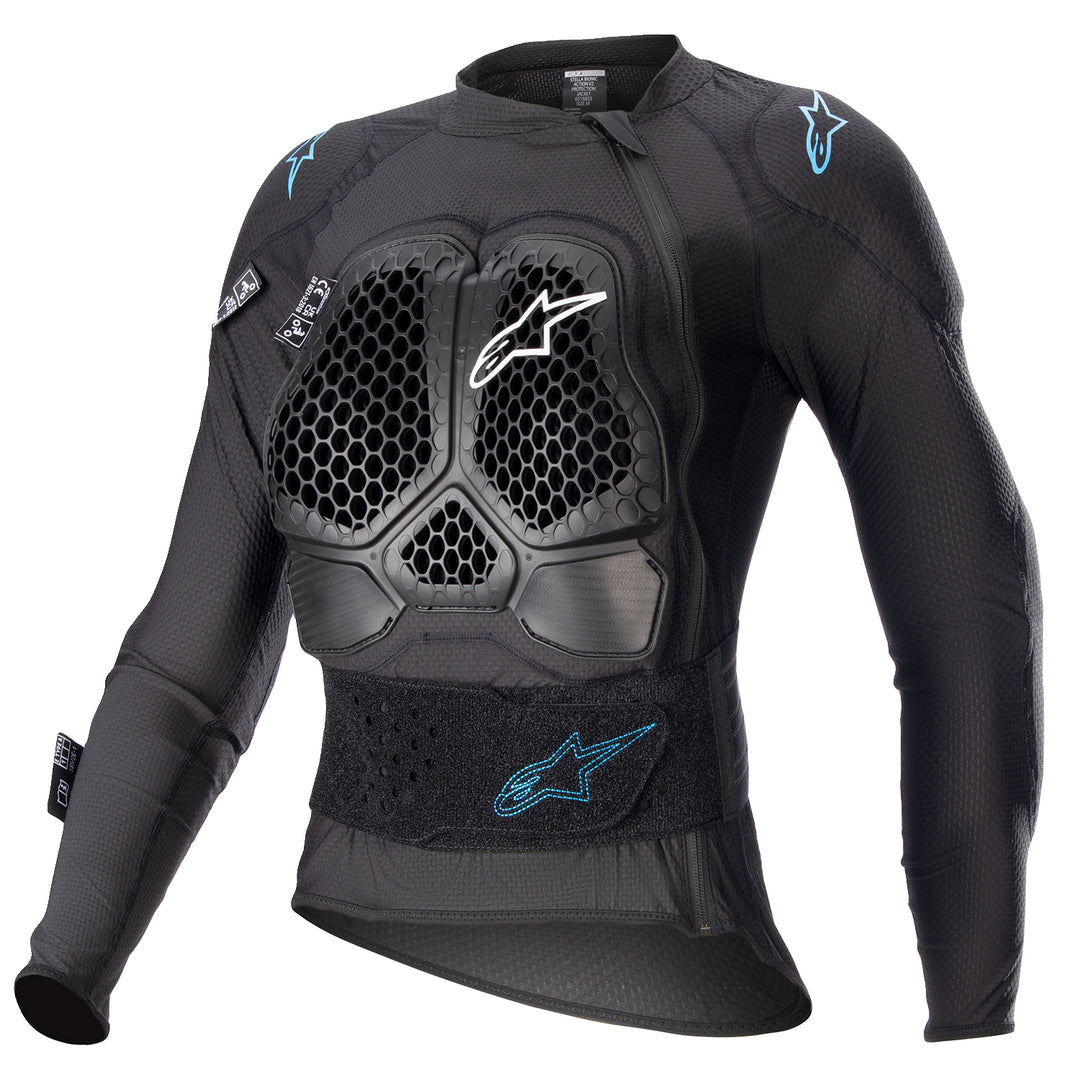 Alpinestars Stella Bionic Action V2 Protection Jacket Black/Cream - Front View