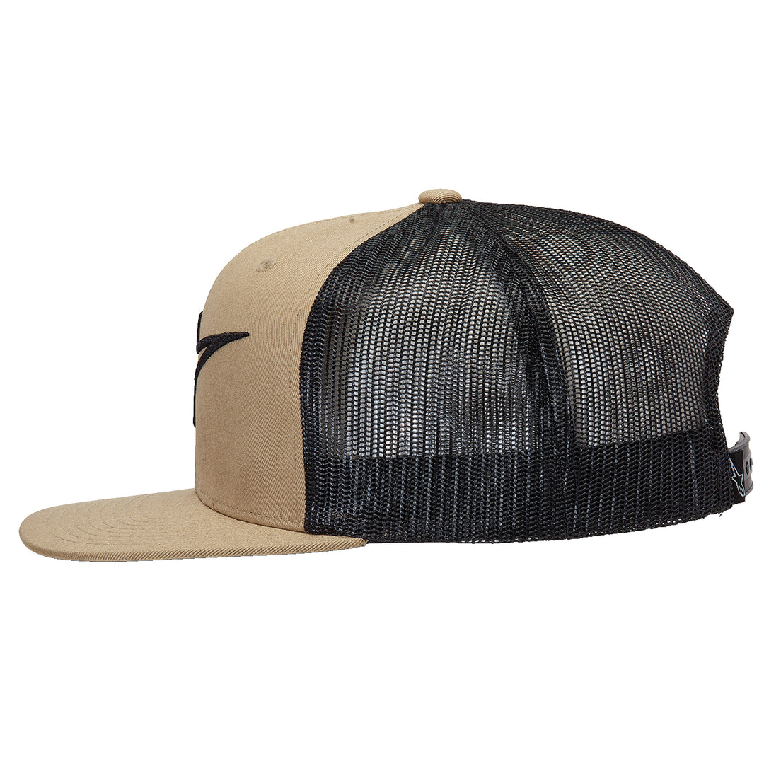 Alpinestars Corp Trucker Hat Sand/Black - Left Side View
