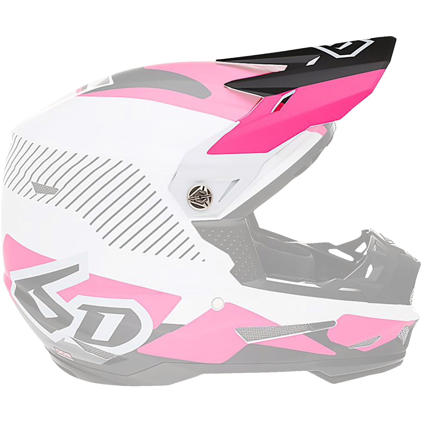 6D Helmets ATR-2 Helmet Visor Fusion/Pink - Side View