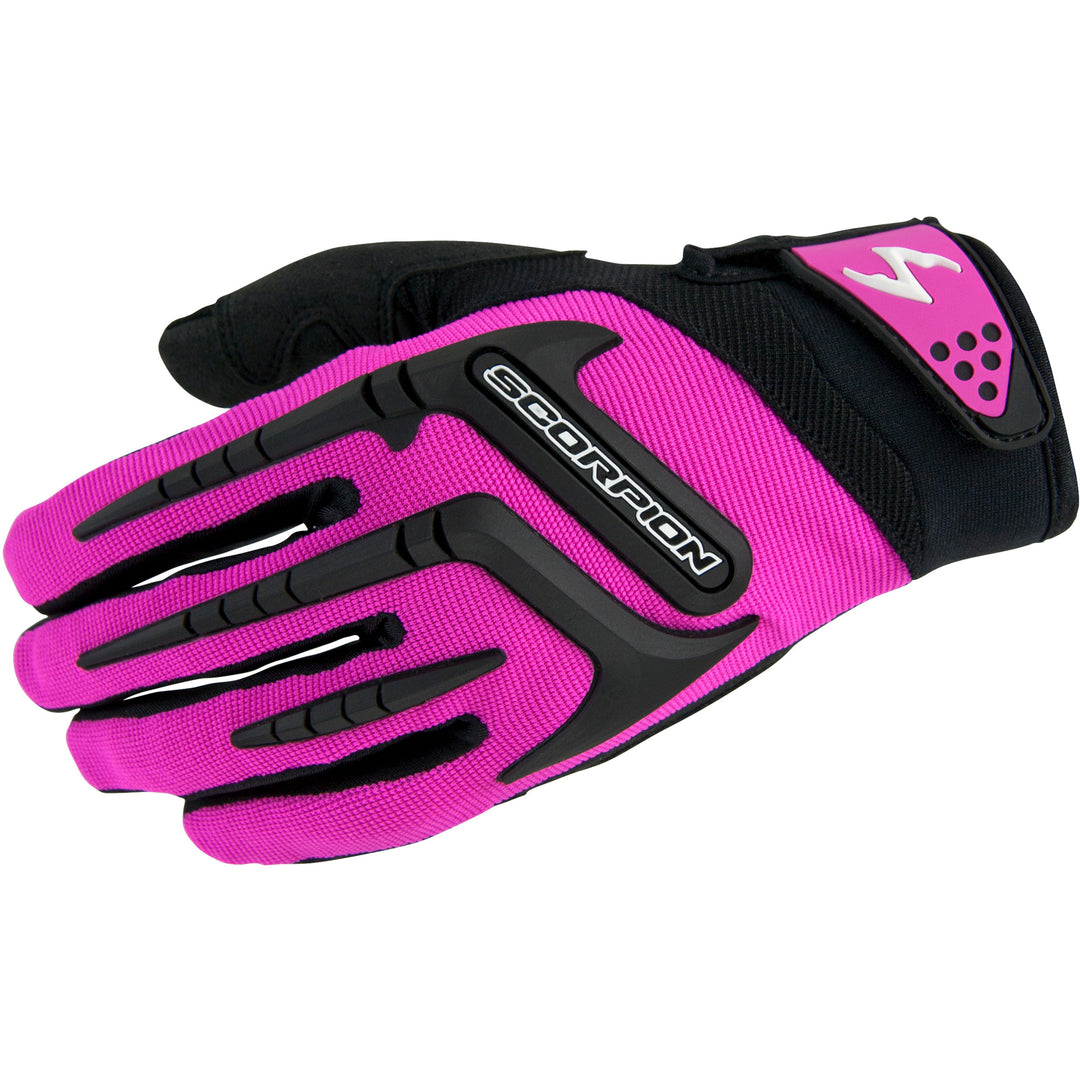 SCORPION EXO Women's Skrub Gloves Pink - Back of Hand View