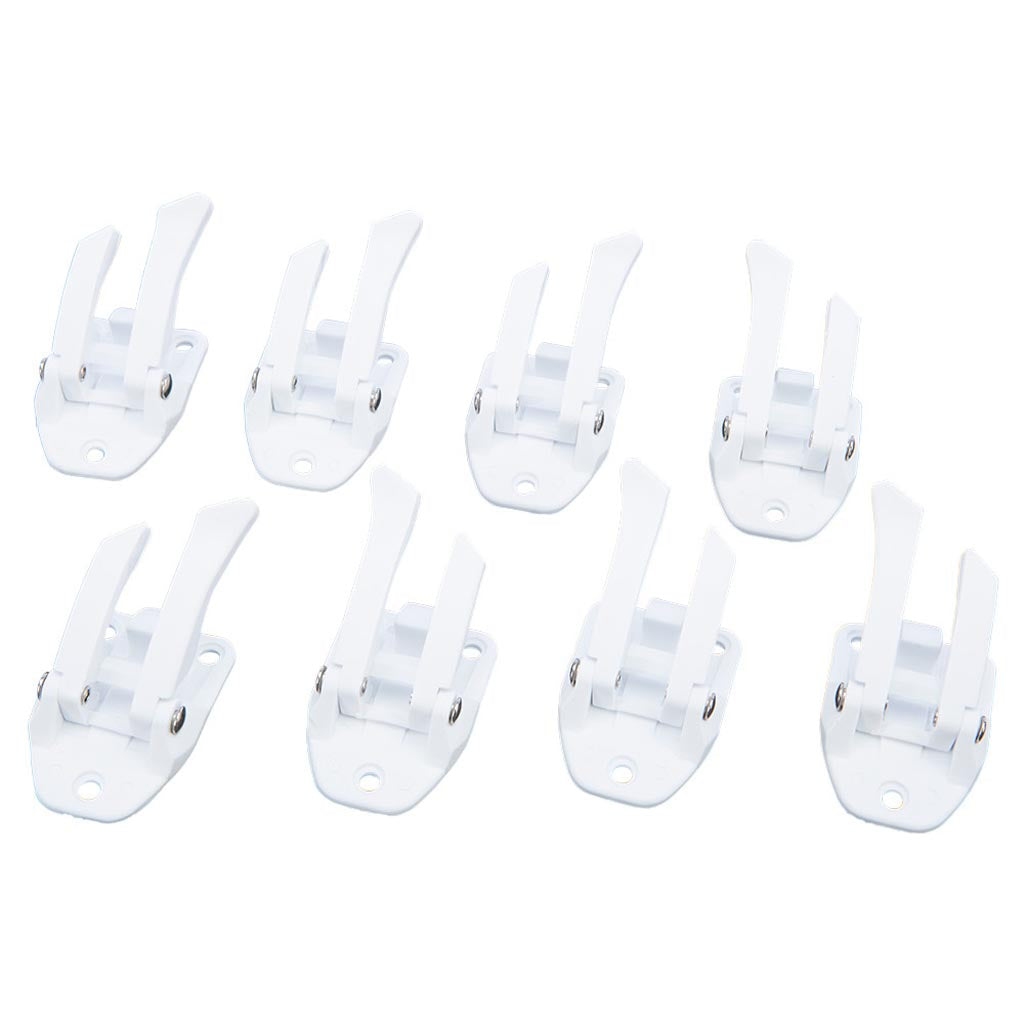 Fly Racing Buckle/Lever Kit Adult 7-15 White 8/Pc