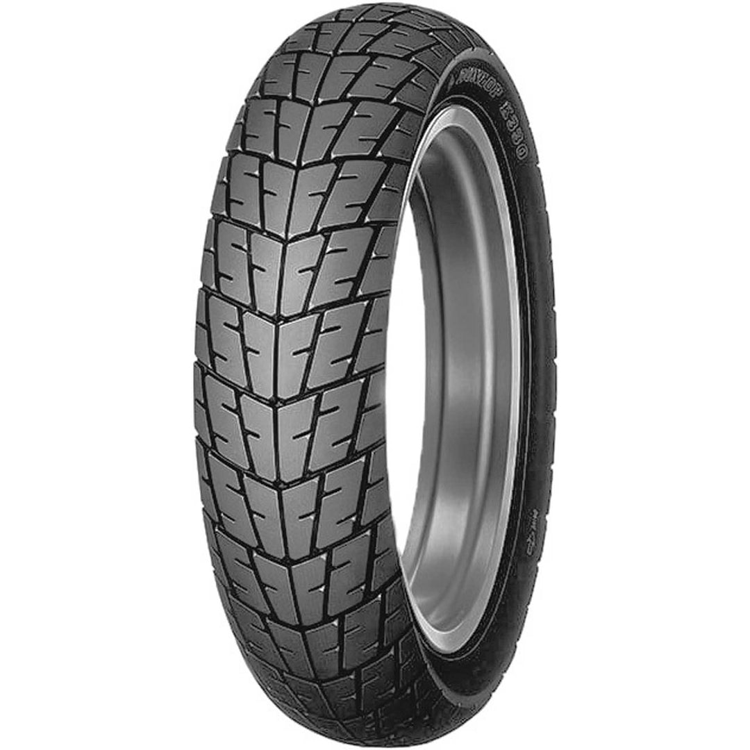 Dunlop K330 Tire Front - Angled Side View