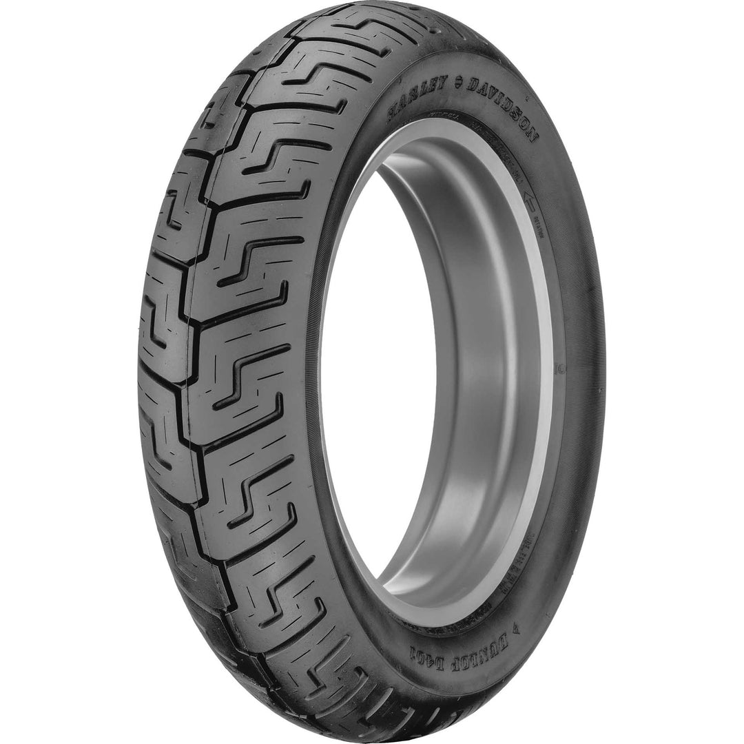 Dunlop D401 Tire Rear - Angled Side View