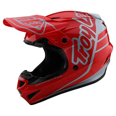 Troy Lee Designs GP Helmet Silhouette Red / Silver