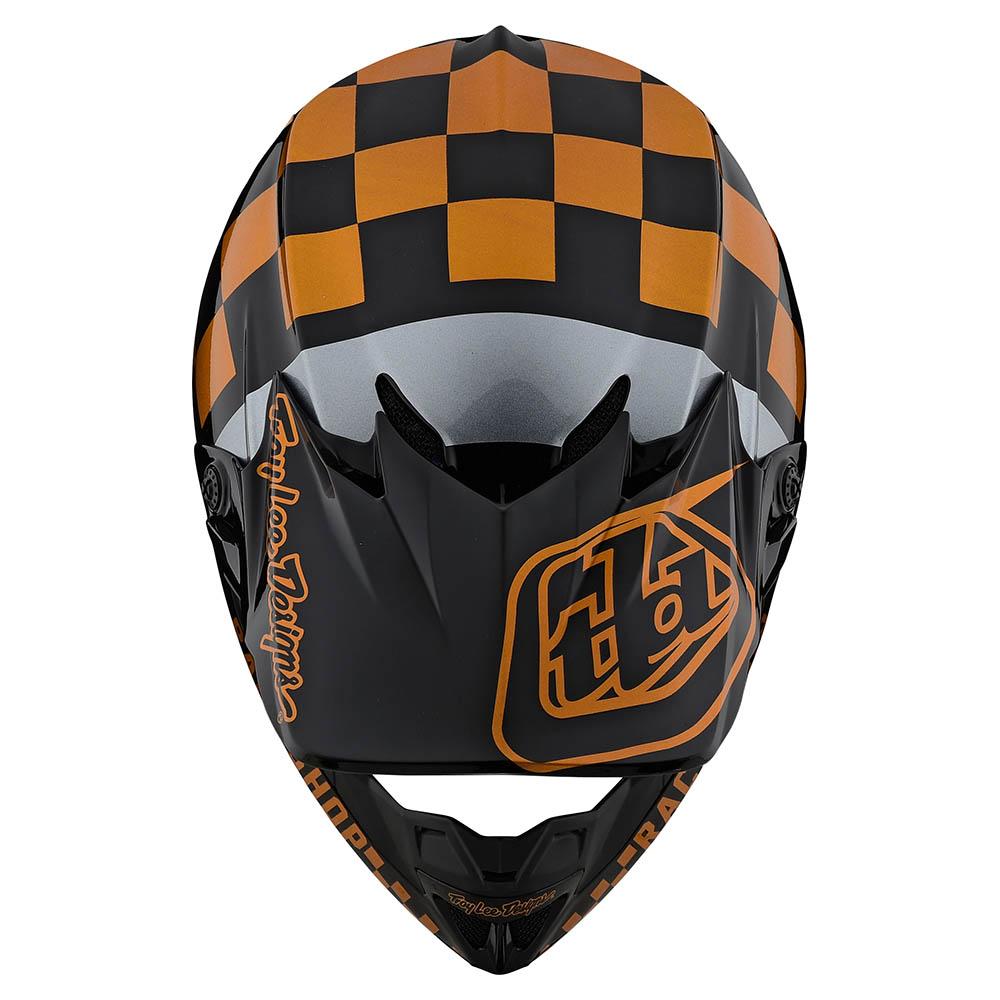 Troy Lee Designs SE4 Polyacrylite Helmet W/MIPS Checker Black / Gold