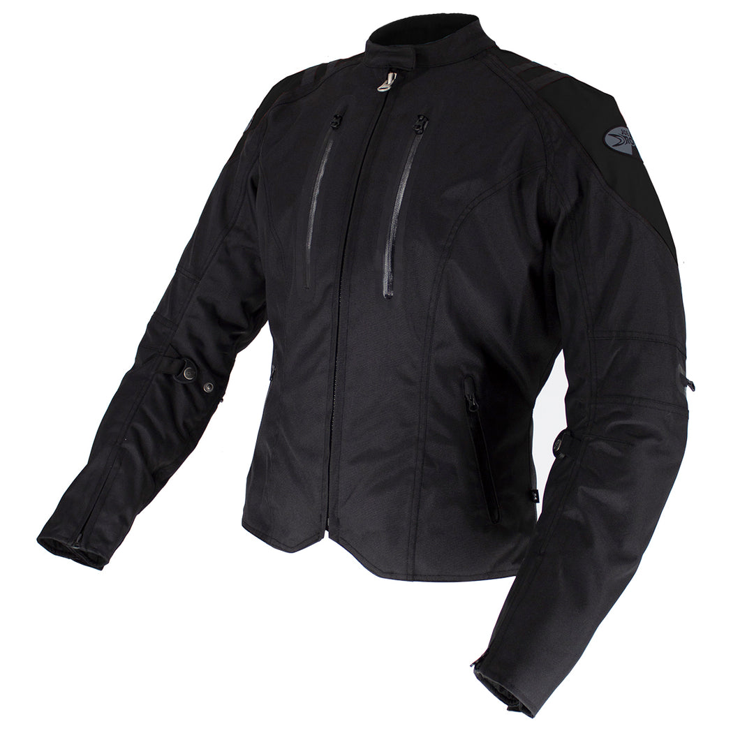 Joe Rocket Atomic Ltd Women's Jacket Black/Black - Front View