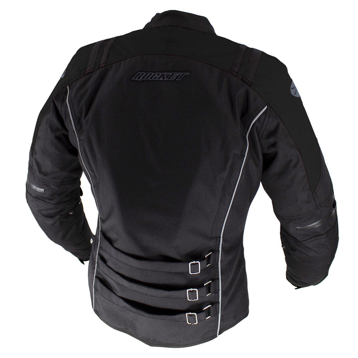 Joe Rocket Atomic Ltd Women's Jacket Black/Black - Rear View