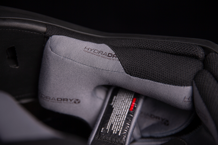 ICON Airform™ Helmet - Semper Fi - Gold - Close-Up of Interior Cheek Padding