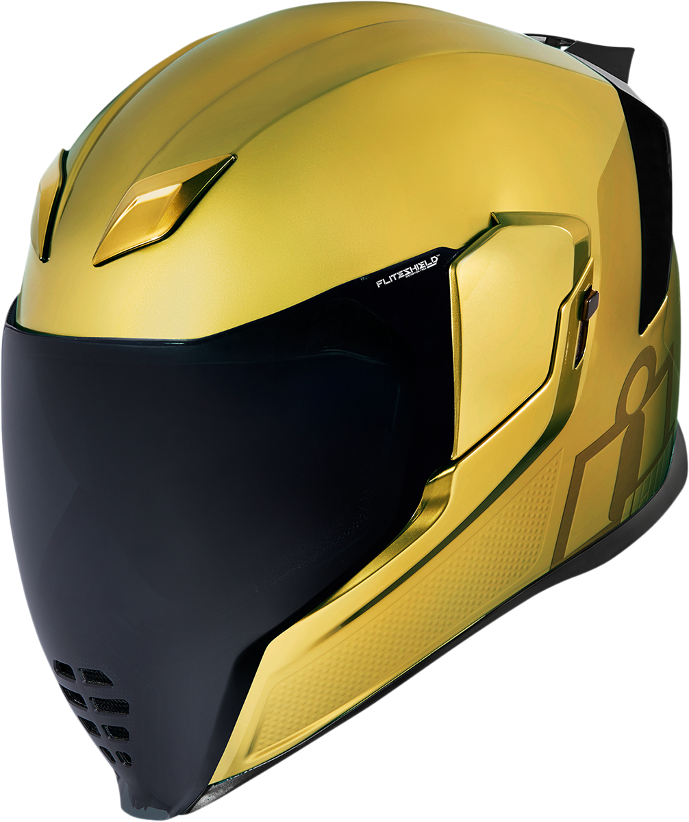ICON Airflite Jewel MIPS Full Face Motorcycle Helmet Gold - Front Left Side View