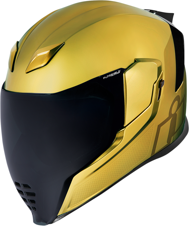 ICON Airflite Jewel MIPS Full Face Motorcycle Helmet Gold - Front Left Side View