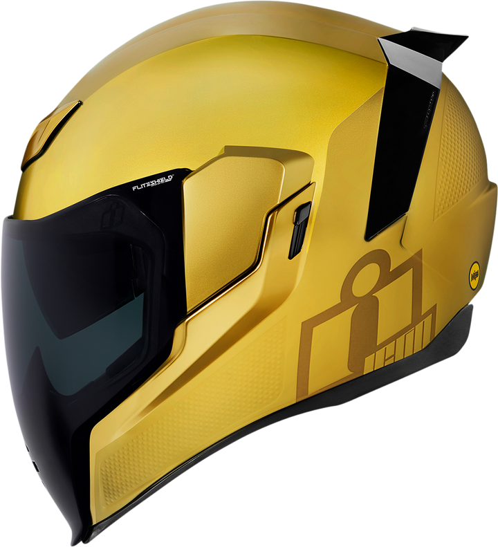 ICON Airflite Jewel MIPS Full Face Motorcycle Helmet Gold - Left Side View