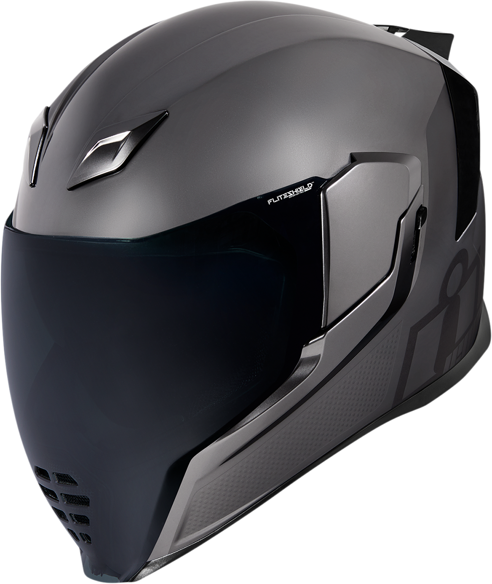 ICON Airflite Jewel MIPS Full Face Motorcycle Helmet Silver - Front Left Side View