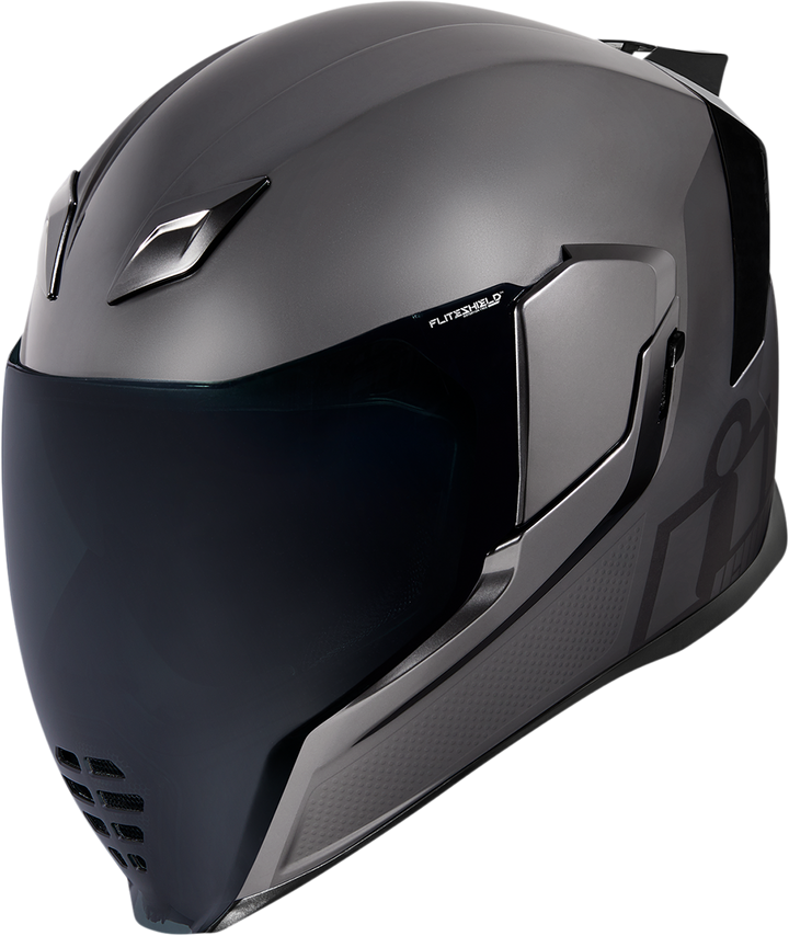 ICON Airflite Jewel MIPS Full Face Motorcycle Helmet Silver - Front Left Side View