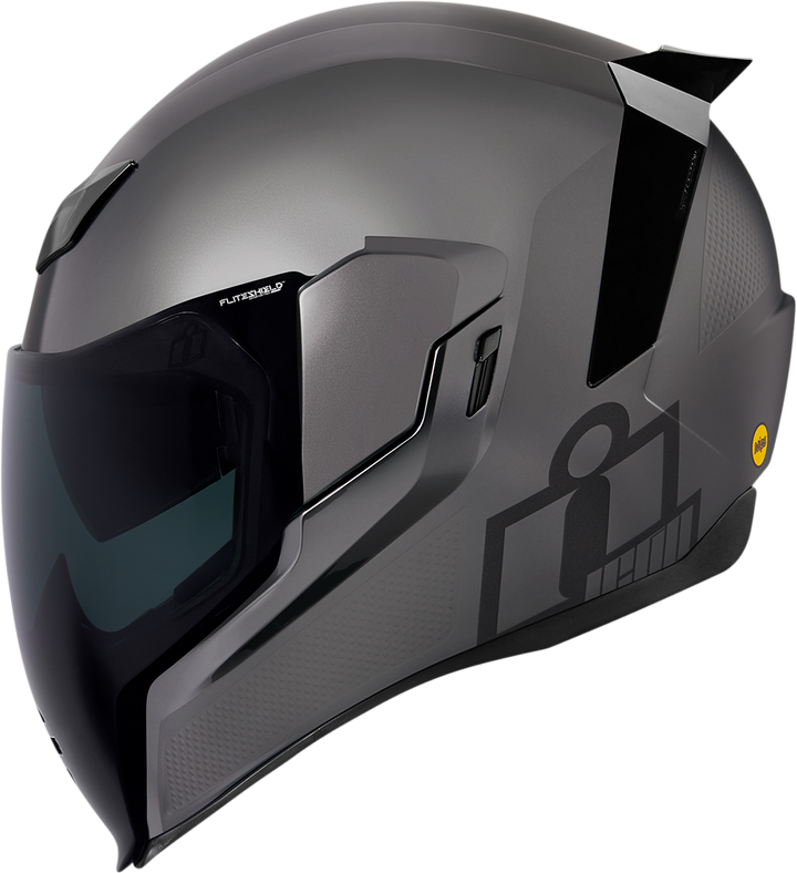 ICON Airflite Jewel MIPS Full Face Motorcycle Helmet Silver - Left Side View