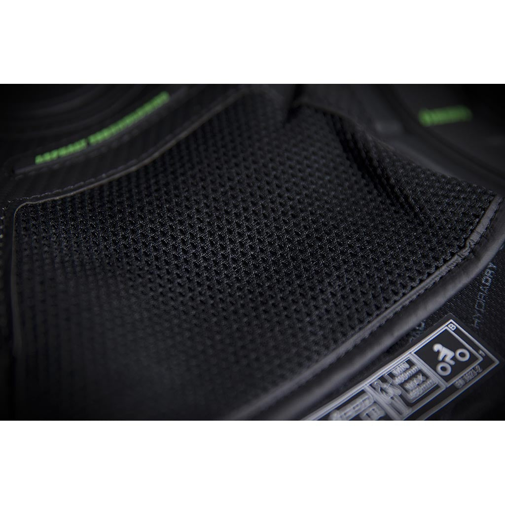 ICON Stryker Vest Green - Close-Up of Mesh Material