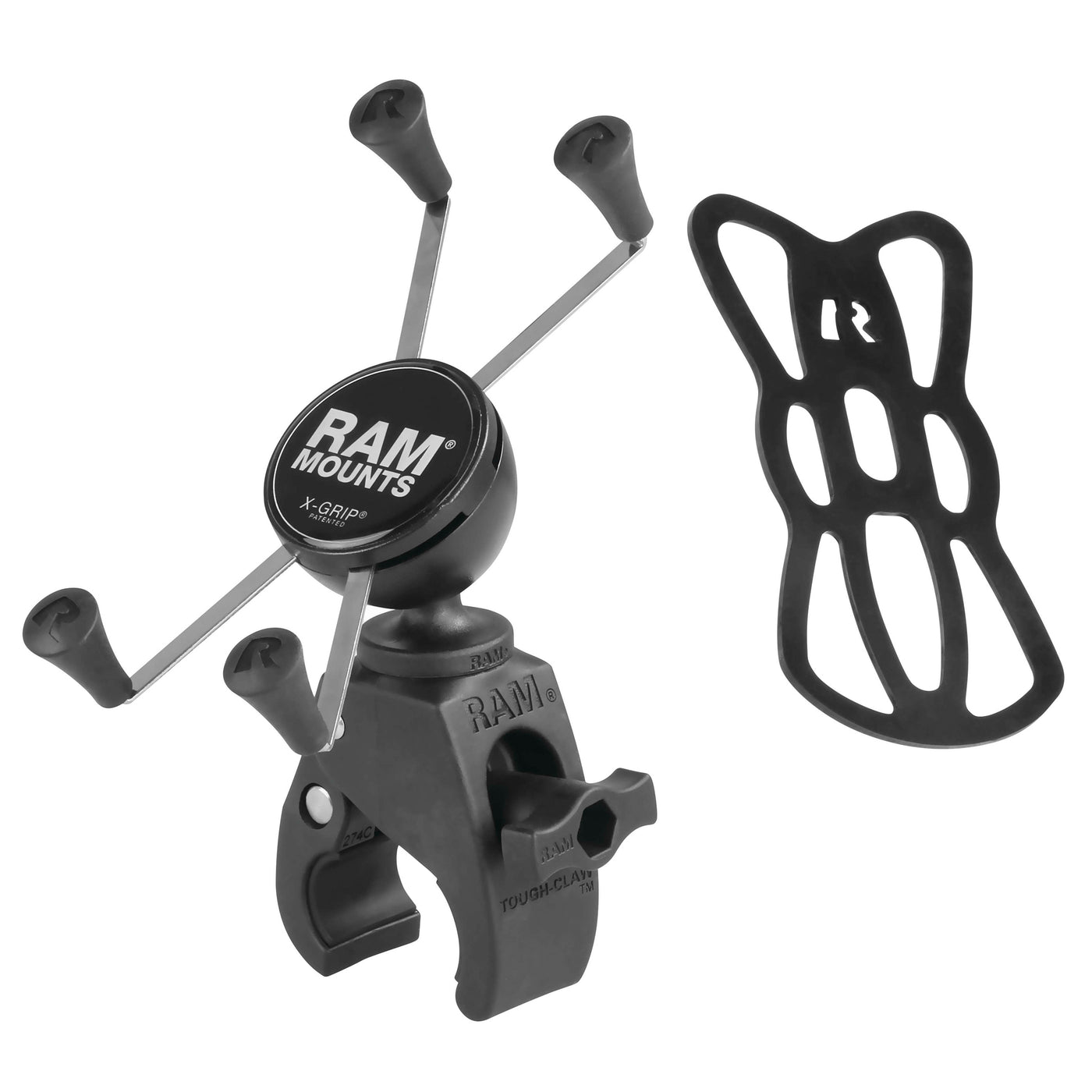 Ram Mounts Tough-claw Mount With X-grip Cradle - Phablet Phones Packed