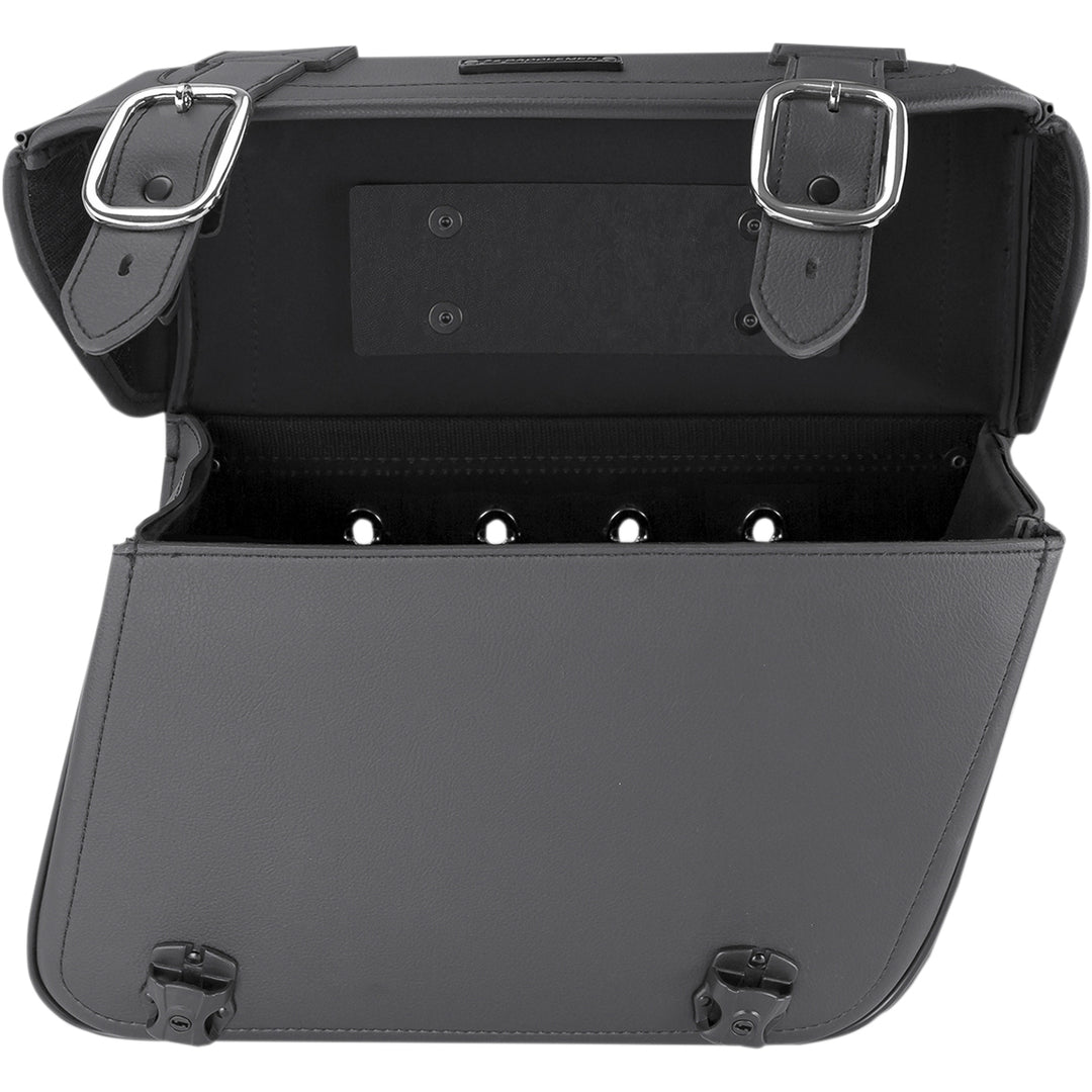 SADDLEMEN D2000 Universal Saddlebags - Side View with Lid Open