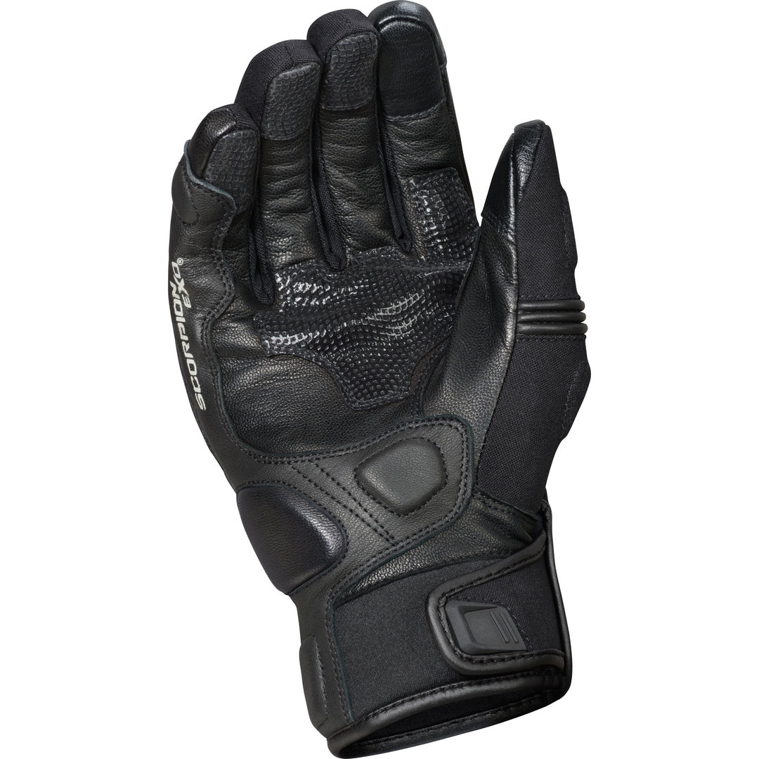 SCORPION EXO Tempest Short Gloves Black - Palm View