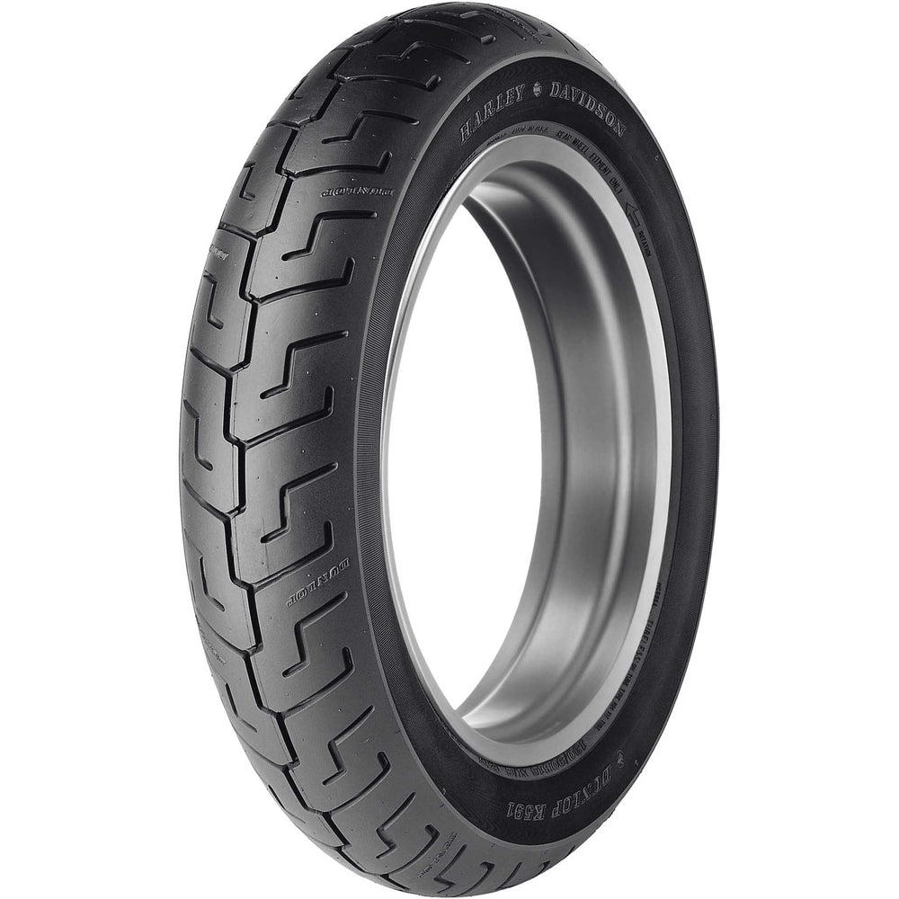 Dunlop K591 Tire Rear - Angled Side View