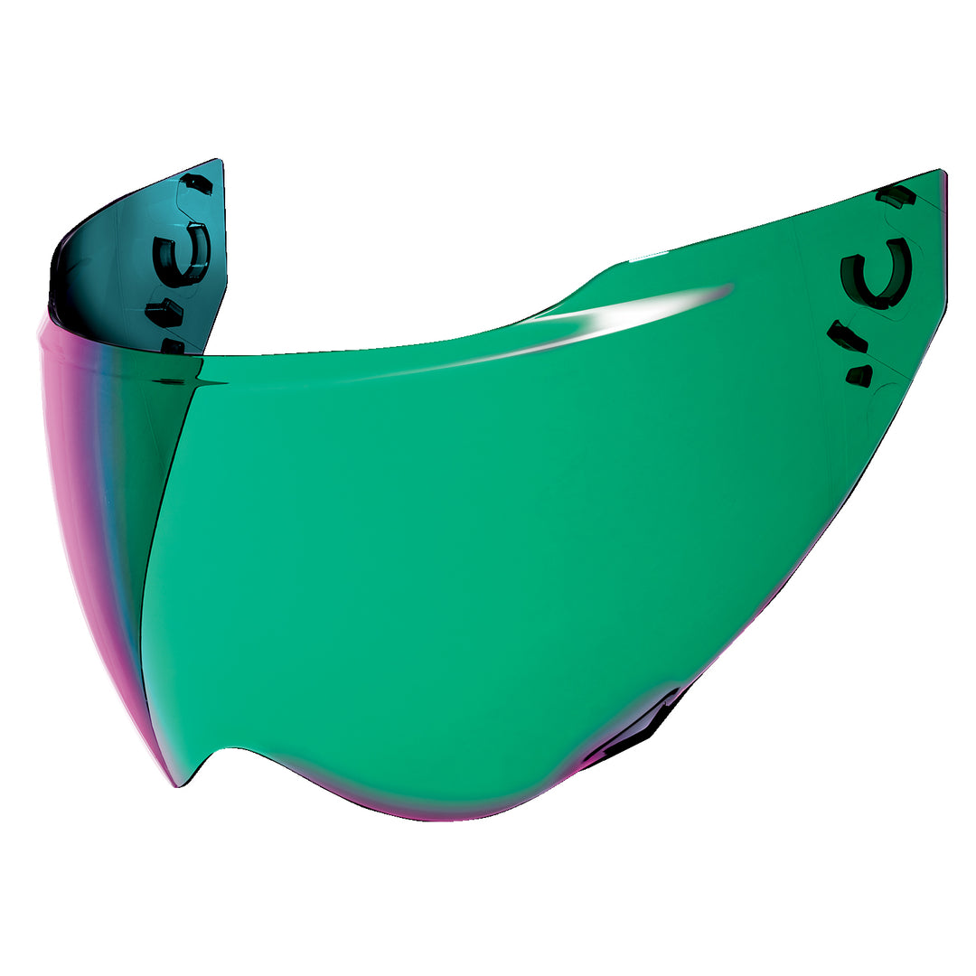 ICON Domain™ Helmet 22.06 Shield RST Green - Front Side View