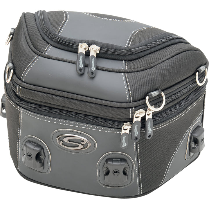SADDLEMEN Rear Rack Luggage Bag - Front Side View