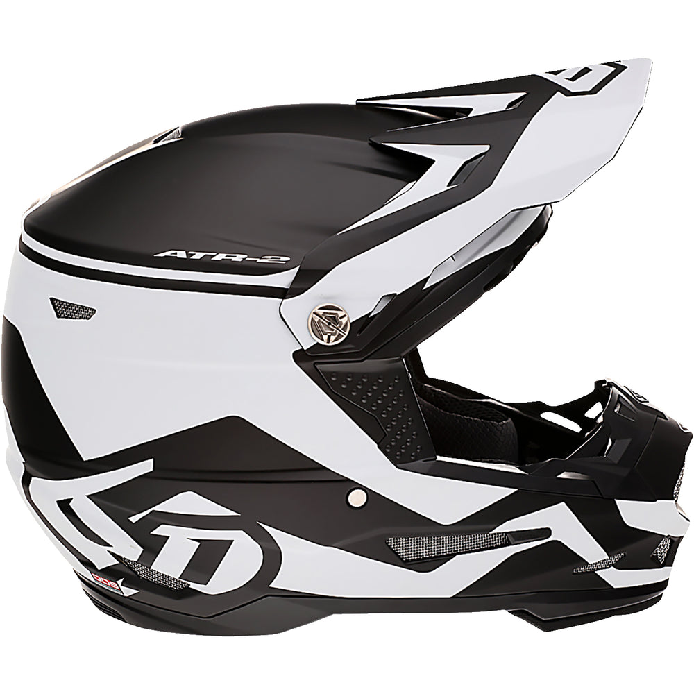 6D Helmets ATR-2 Drive Helmet White - Right Side View