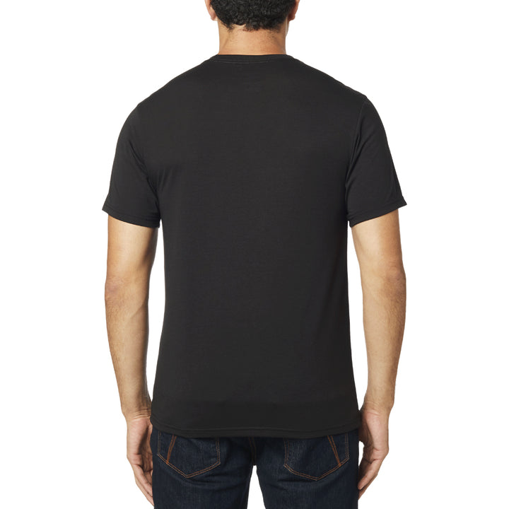 Fox Predator Ss Tech Tee Black - Rear View of Model Wearing Tee