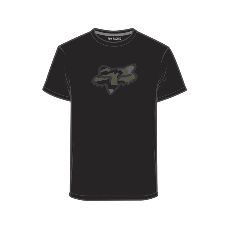 Fox Predator Ss Tech Tee Black - Front View
