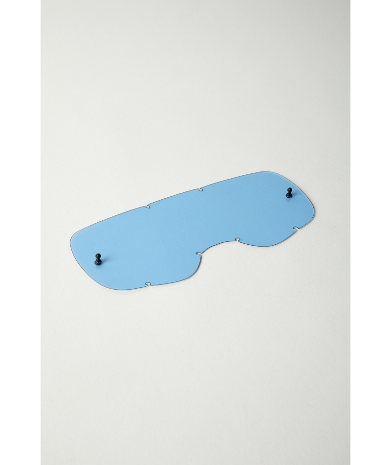 Fox Racing Airspace and Main Replacement Lens Blue - Angled Front View