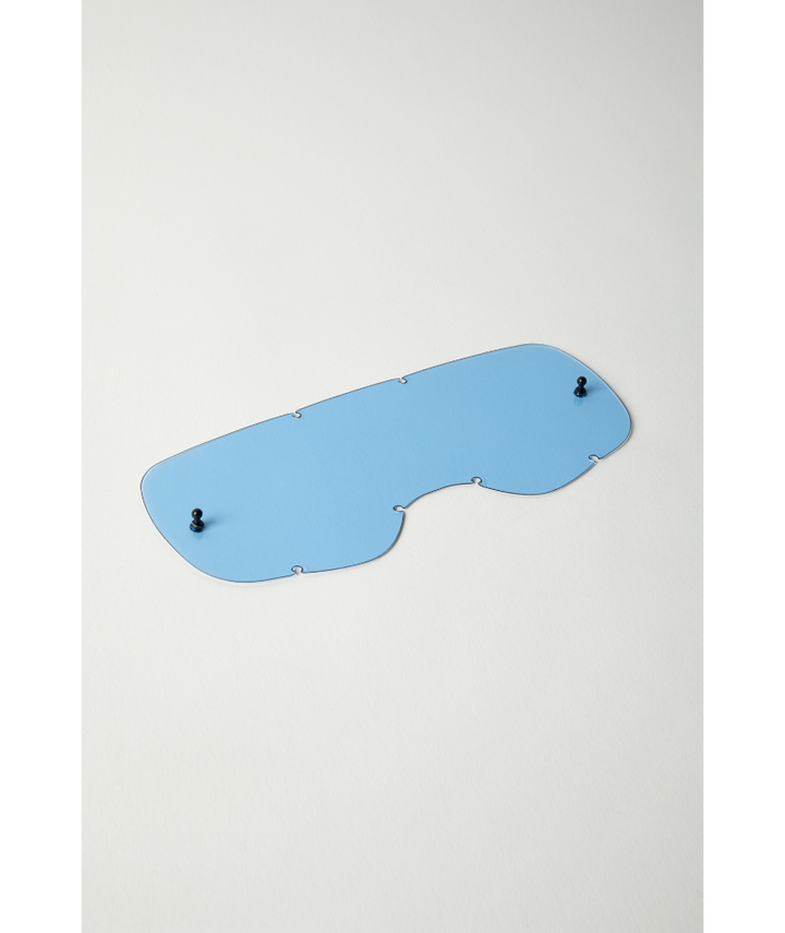 Fox Racing Airspace and Main Replacement Lens Blue - Angled Front View