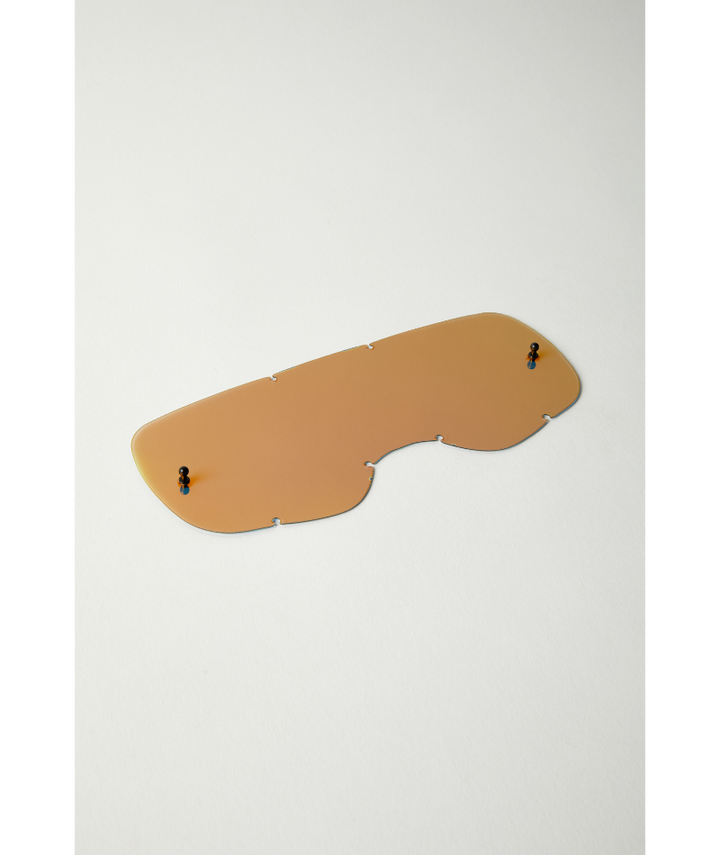 Fox Racing Airspace and Main Replacement Chrome Lens Red - Angled Front View