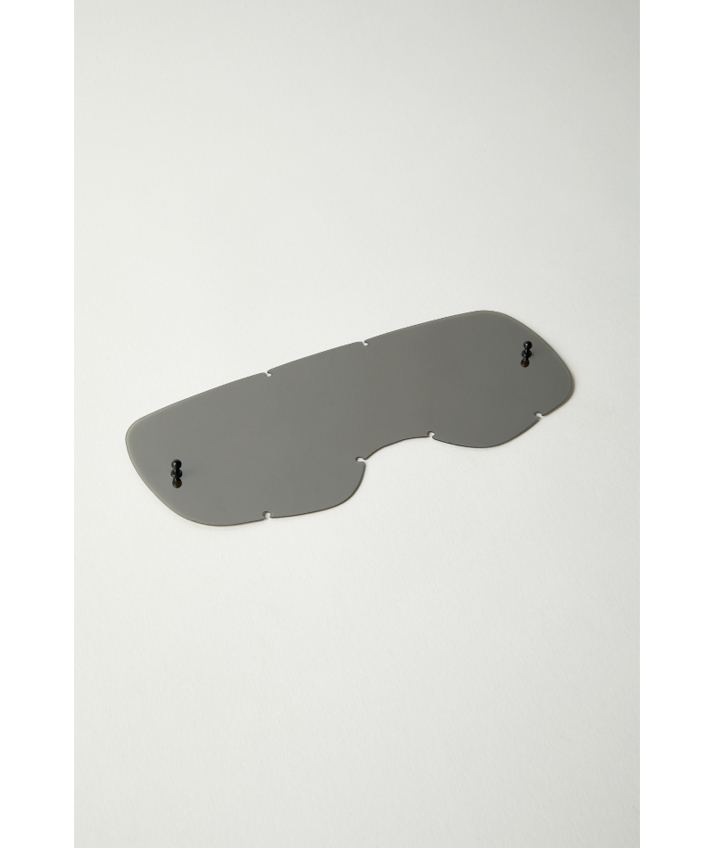 Fox Racing Airspace and Main Replacement Chrome Lens Chrome - Angled Front View