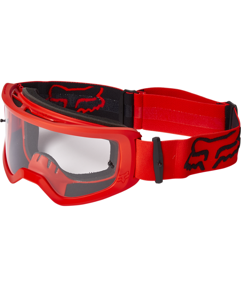 Fox Racing Main Stray Off Road Goggles Flo Red - Front Left Side View