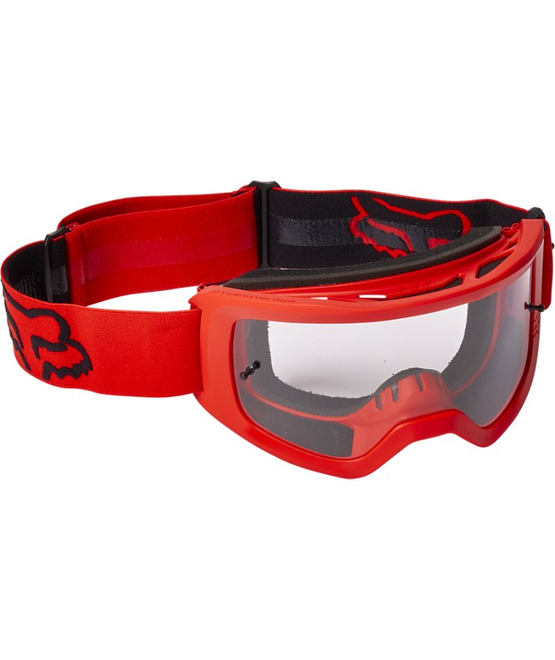 Fox Racing Main Stray Off Road Goggles Flo Red - Front Right Side View