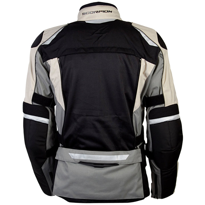 SCORPION EXO Yosemite XDR Jacket Sand - Rear View with Back Mesh Panel Open