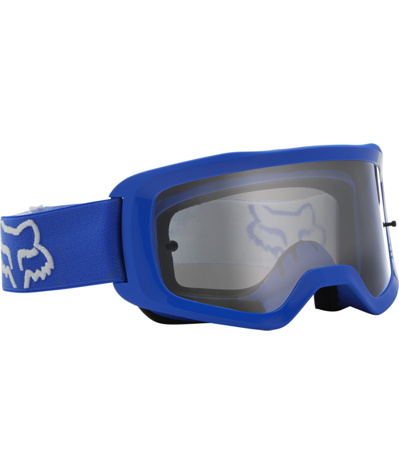 Fox Racing Main Stray Youth Goggle Flo Blue - Front Right Side View
