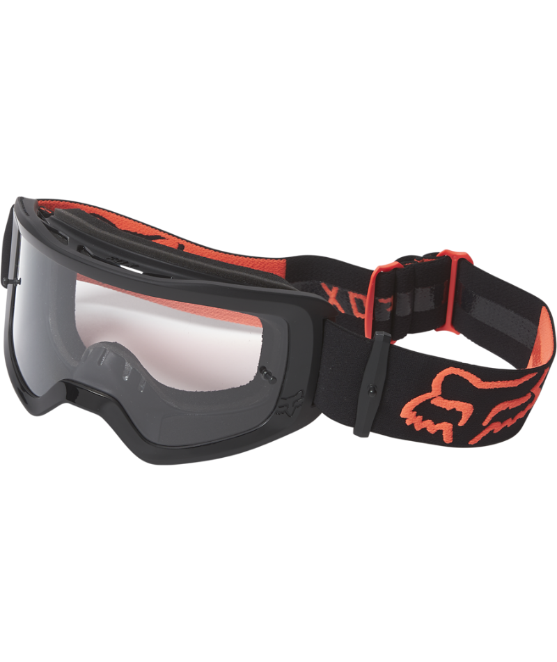 Fox Racing Main Stray Youth Goggle Flo Black/Orange - Front Left Side View