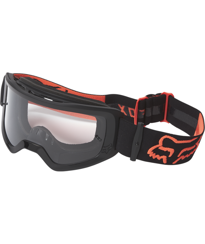 Fox Racing Main Stray Youth Goggle Flo Black/Orange - Front Left Side View