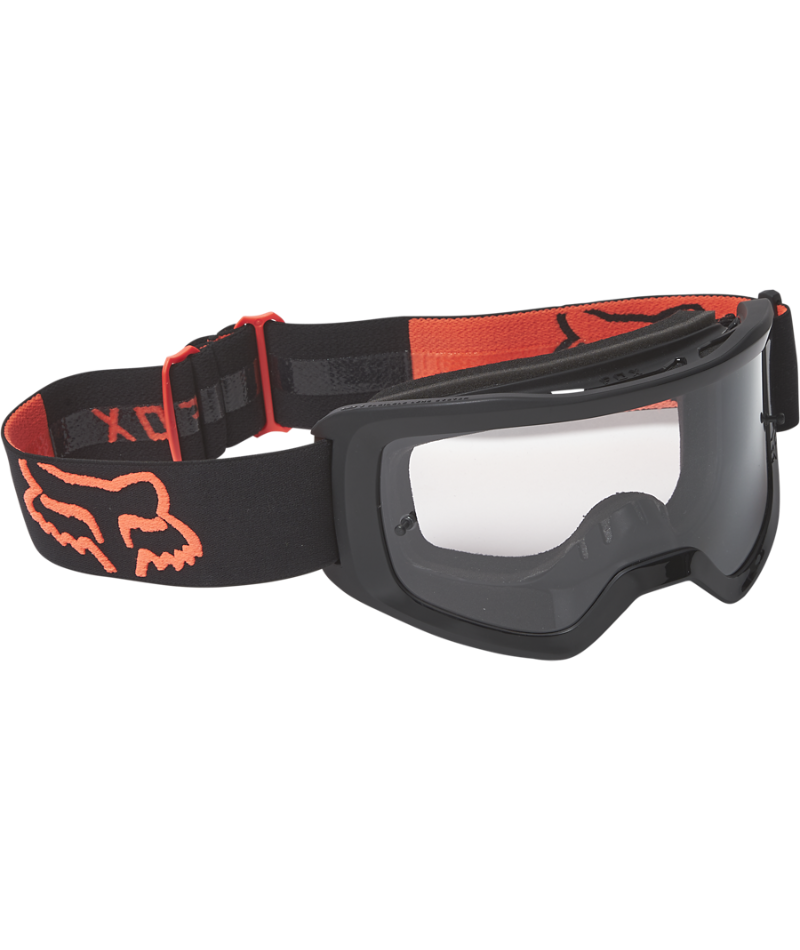 Fox Racing Main Stray Youth Goggle Flo Black/Orange - Front Right Side View