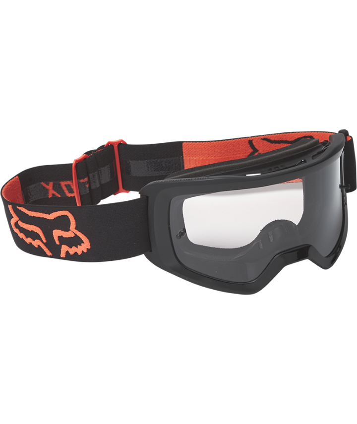 Fox Racing Main Stray Youth Goggle Flo Black/Orange - Front Right Side View