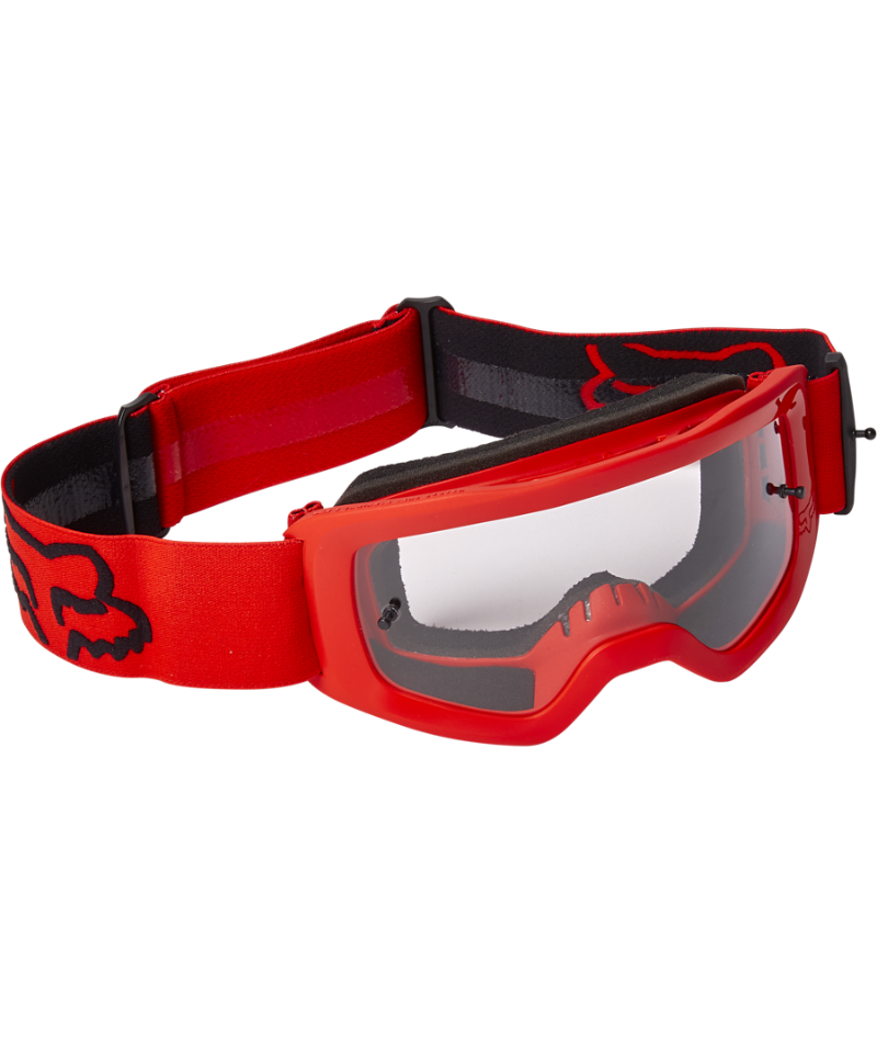Fox Racing Main Stray Youth Goggle Flo Red - Front Right Side View